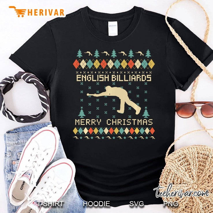 English Billiards Funny Ugly Christmas Sweater