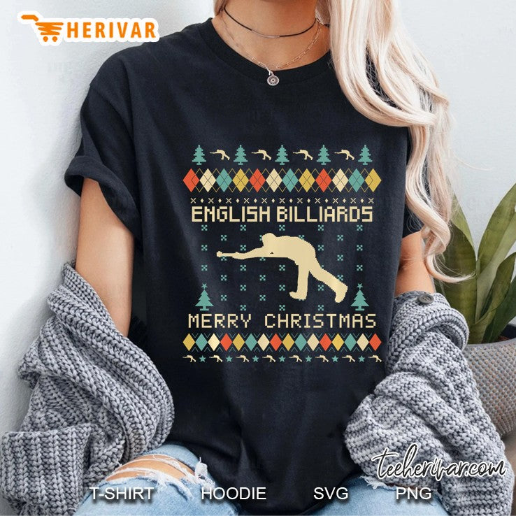 English Billiards Funny Ugly Christmas Sweater