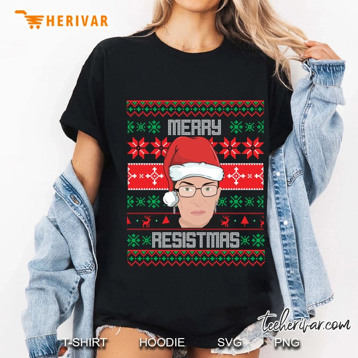 Rbg Ugly Christmas Sweater Merry Resistmas Holiday Gift