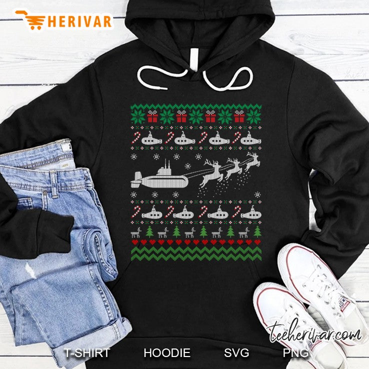 Navy Submarine Submariner Ugly Christmas Sweatert