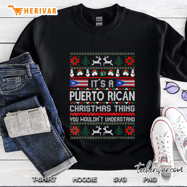 It’s Puerto Rican Christmas Thing Ugly Sweater