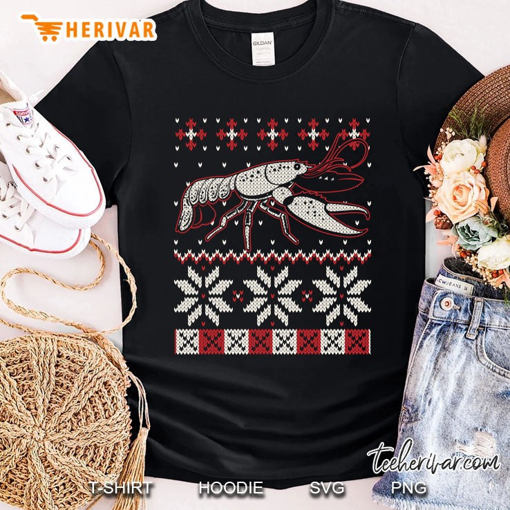 Lobster Ugly Christmas Sweater Crayfish Crawfish Lover