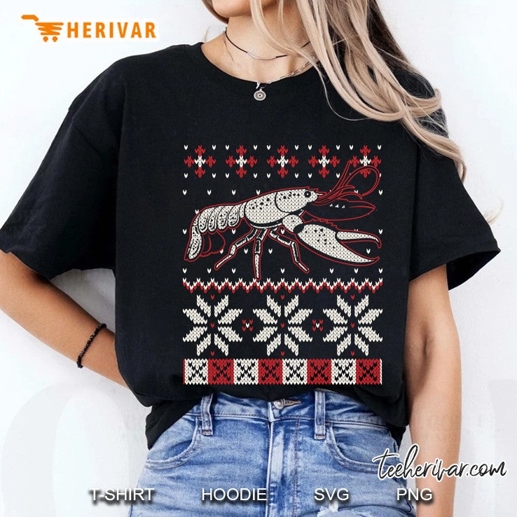 Lobster Ugly Christmas Sweater Crayfish Crawfish Lover