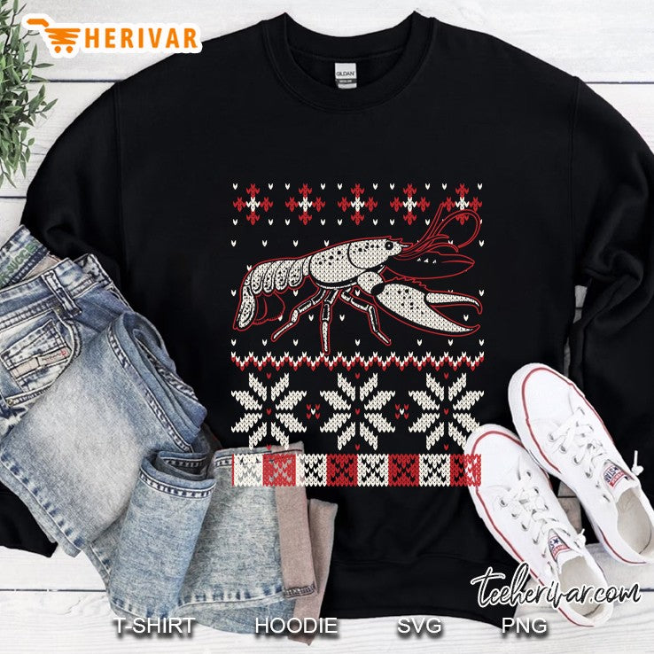 Lobster Ugly Christmas Sweater Crayfish Crawfish Lover