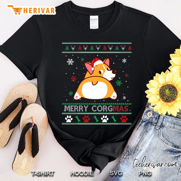 Corgi Ugly Christmas Sweater Funny Merry Corgmas Corgi Lover