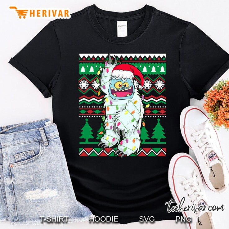 Yeti Bigfoot Abominable Snowman Santa Ugly Christmas Sweater