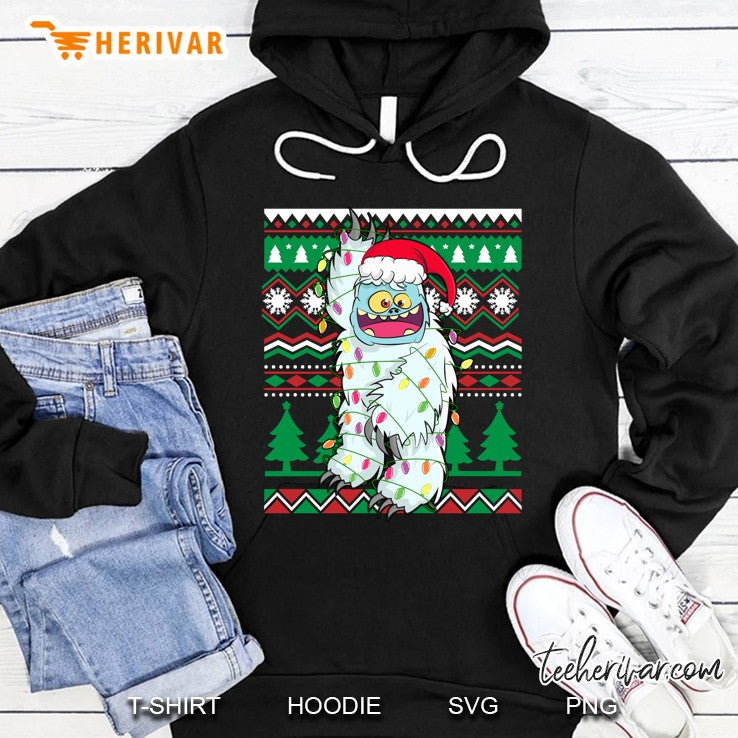 Yeti Bigfoot Abominable Snowman Santa Ugly Christmas Sweater