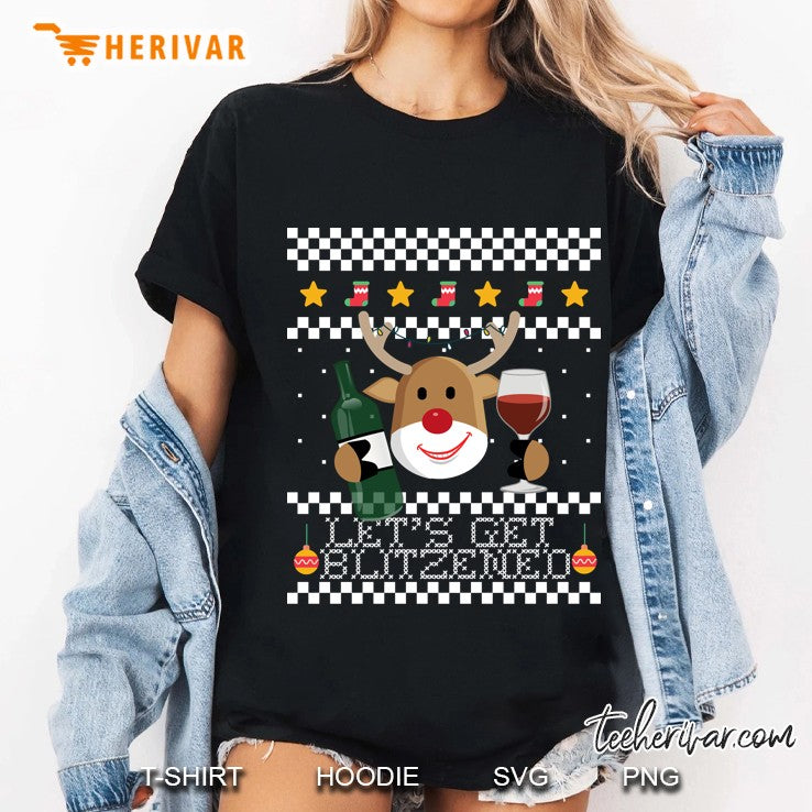 Let’s Get Blitzened Ugly Christmas Sweater Reindeer Meme