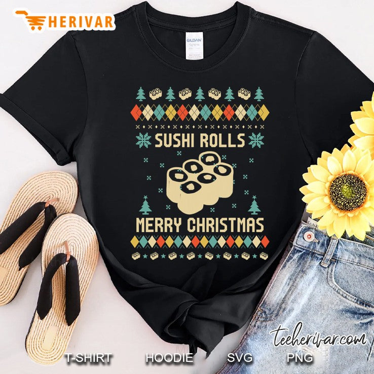 Sushi Rolls Ugly Christmas Sweater