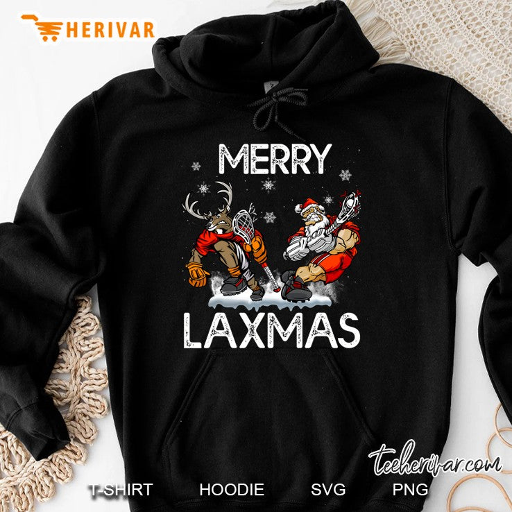 Lacrosse Santa Reindeer Merry Laxmas Ugly Christmas Sweater