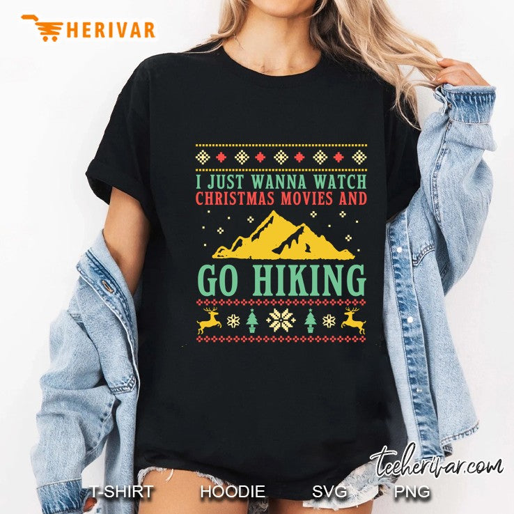 Funny Ugly Christmas Sweater Camper Hiker Go Hiking