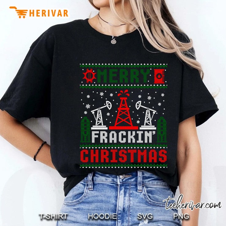 Oilfield Merry Fracking Christmas Ugly Sweater