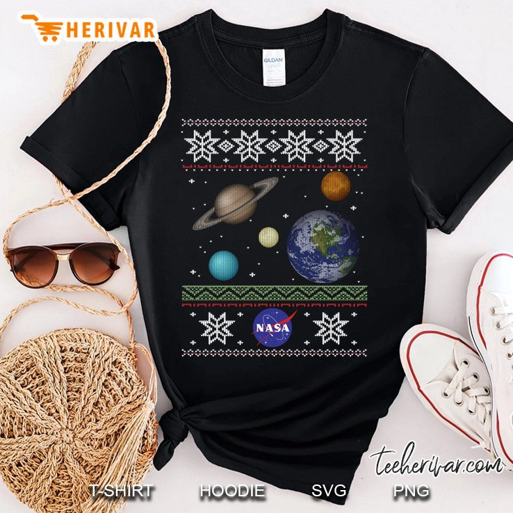 Nasa Solar System Ugly Christmas Sweater Graphic