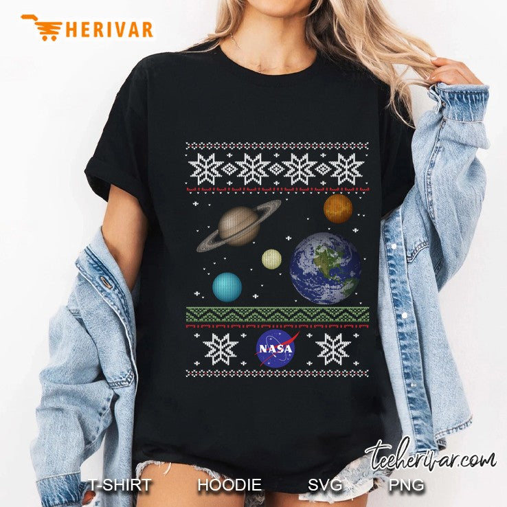 Nasa Solar System Ugly Christmas Sweater Graphic