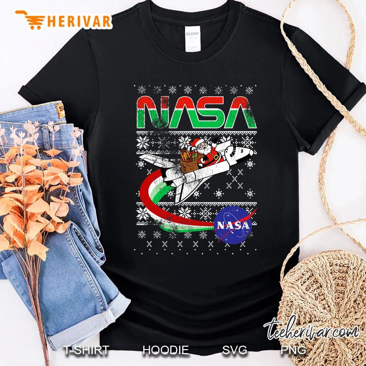 Nasa Santa Rocket Ugly Christmas Sweater