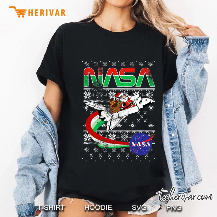Nasa Santa Rocket Ugly Christmas Sweater