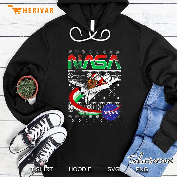 Nasa Santa Rocket Ugly Christmas Sweater