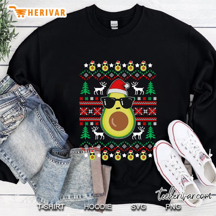 Cute Avocado Ugly Sweater Fruit Vegan Christmas Gift