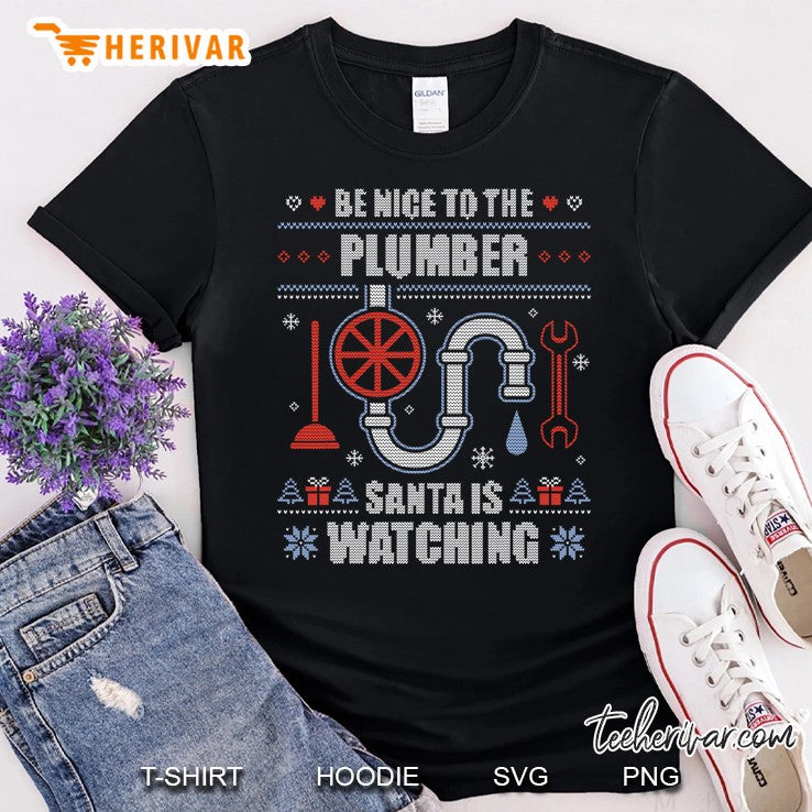 Plumber Ugly Christmas Sweater Funny Plumbing Gift