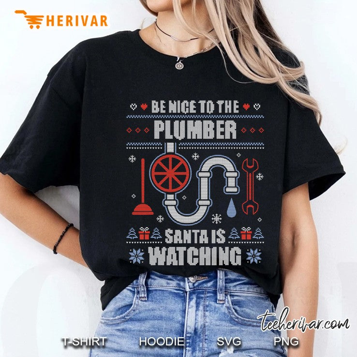 Plumber Ugly Christmas Sweater Funny Plumbing Gift