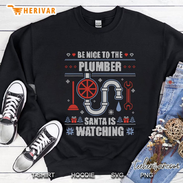 Plumber Ugly Christmas Sweater Funny Plumbing Gift