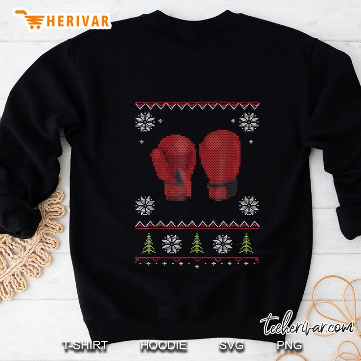 Boxing Gloves Ugly Sweater Christmas