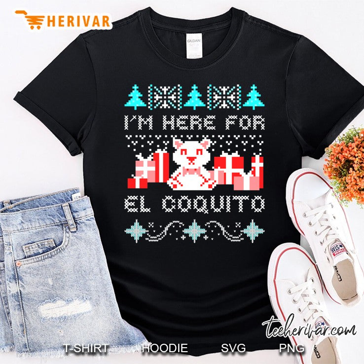 Coquito Puerto Rico Ugly Christmas Sweater Navidad Boricua
