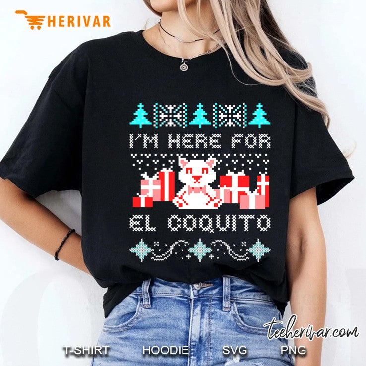 Coquito Puerto Rico Ugly Christmas Sweater Navidad Boricua