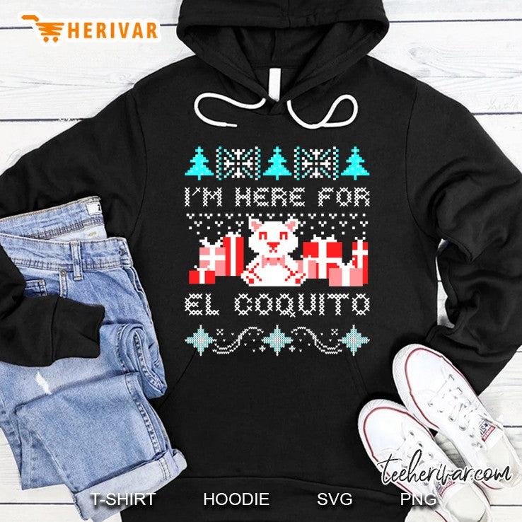 Coquito Puerto Rico Ugly Christmas Sweater Navidad Boricua