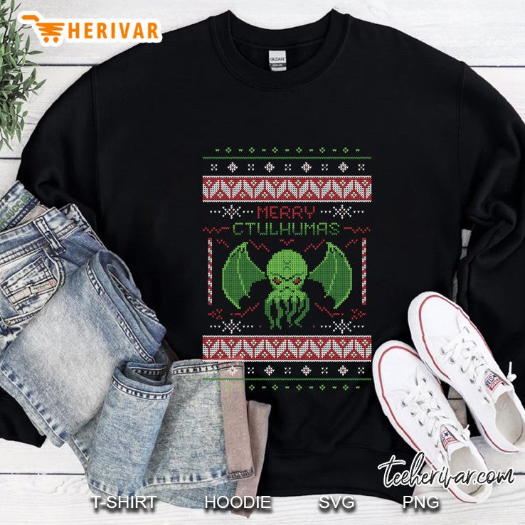 Merry Cthulhumas! Ugly Christmas Sweater Cthulhu