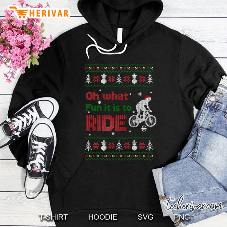 Oh What Fun It Is To Ride Bike Ugly Christmas Sweater