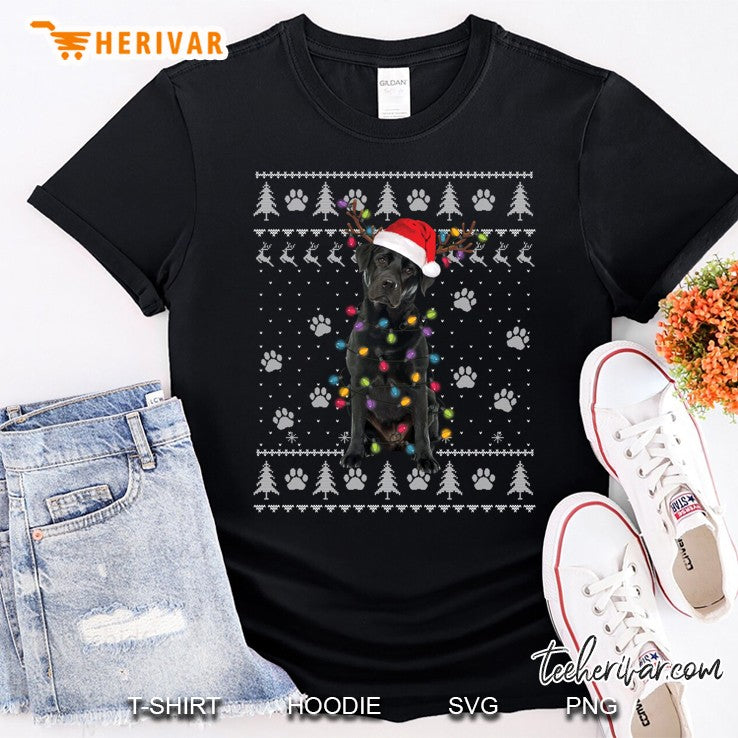 Black Labrador Retriever Christmas Ugly Sweater Dog