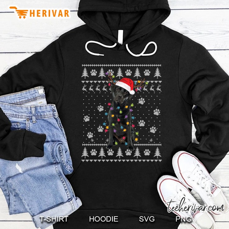 Black Labrador Retriever Christmas Ugly Sweater Dog
