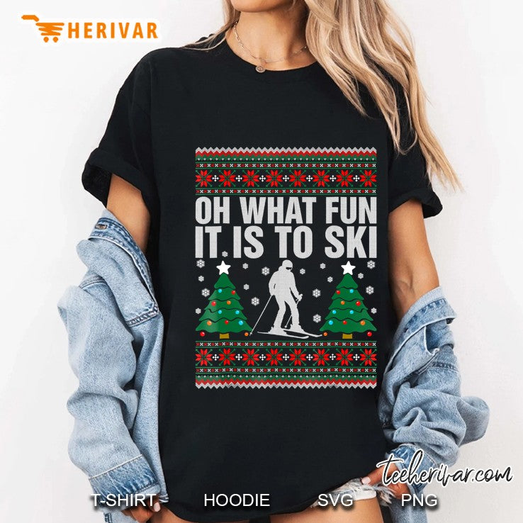 Oh What Fun It Is To Ski Ugly Christmas Sweater