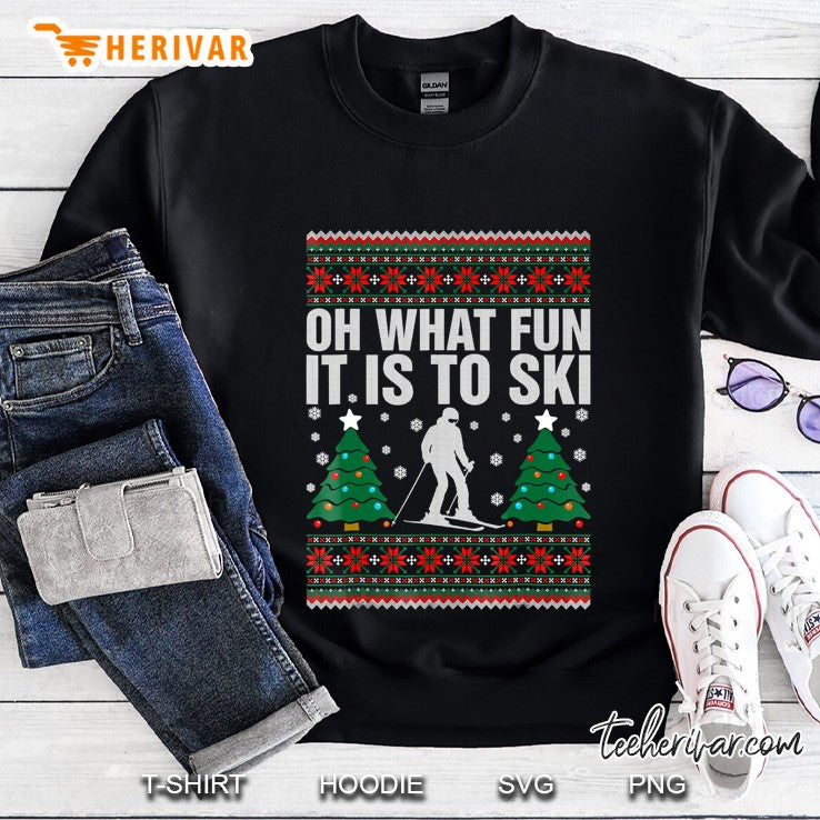 Oh What Fun It Is To Ski Ugly Christmas Sweater