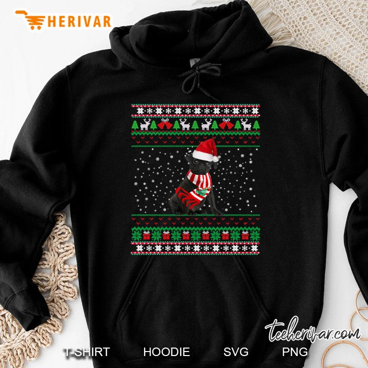 Funny Dog Black Pug Ugly Christmas Sweaters