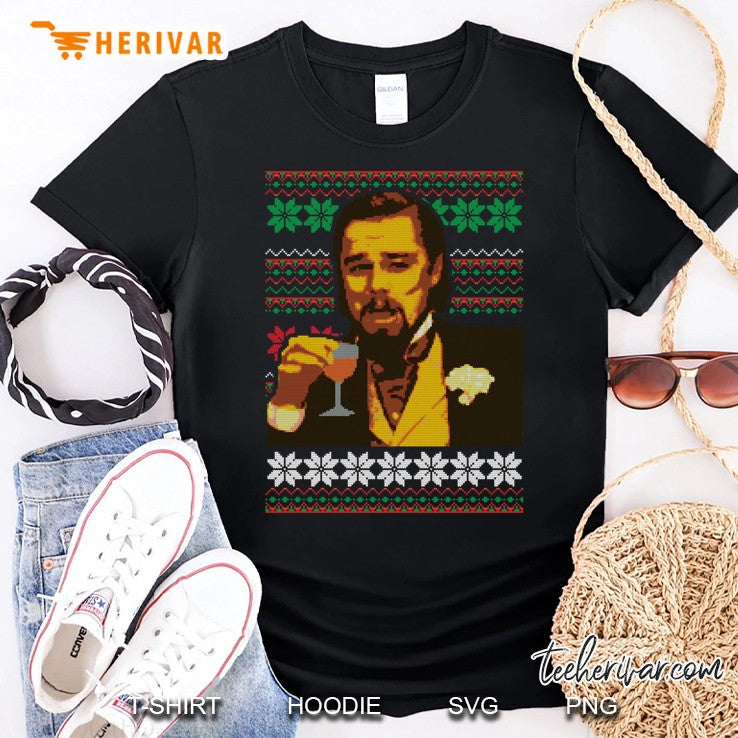 Leo Laughing Meme Ugly Christmas Sweater Design