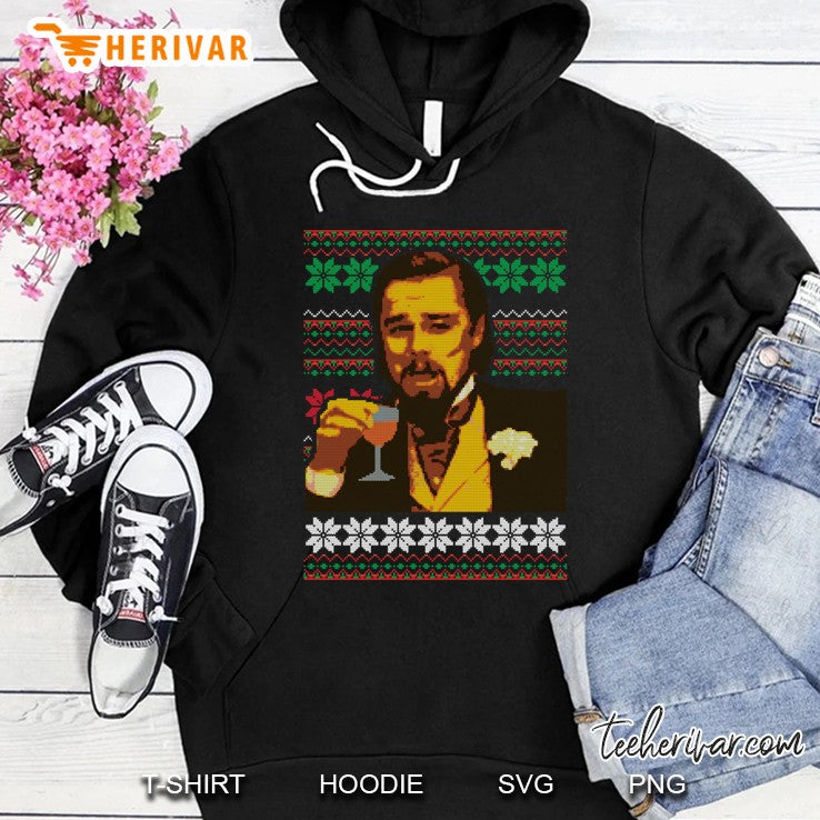 Leo Laughing Meme Ugly Christmas Sweater Design