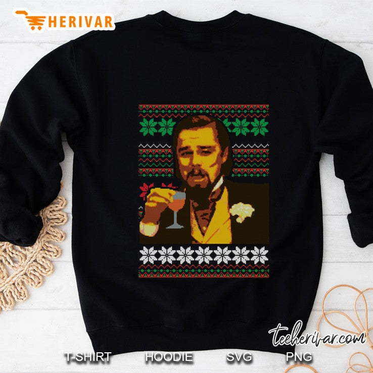 Leo Laughing Meme Ugly Christmas Sweater Design