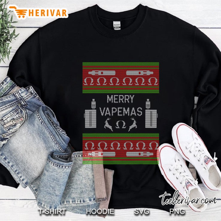 Merry Vapemas – Vaping Ugly Christmas Sweater – Vape