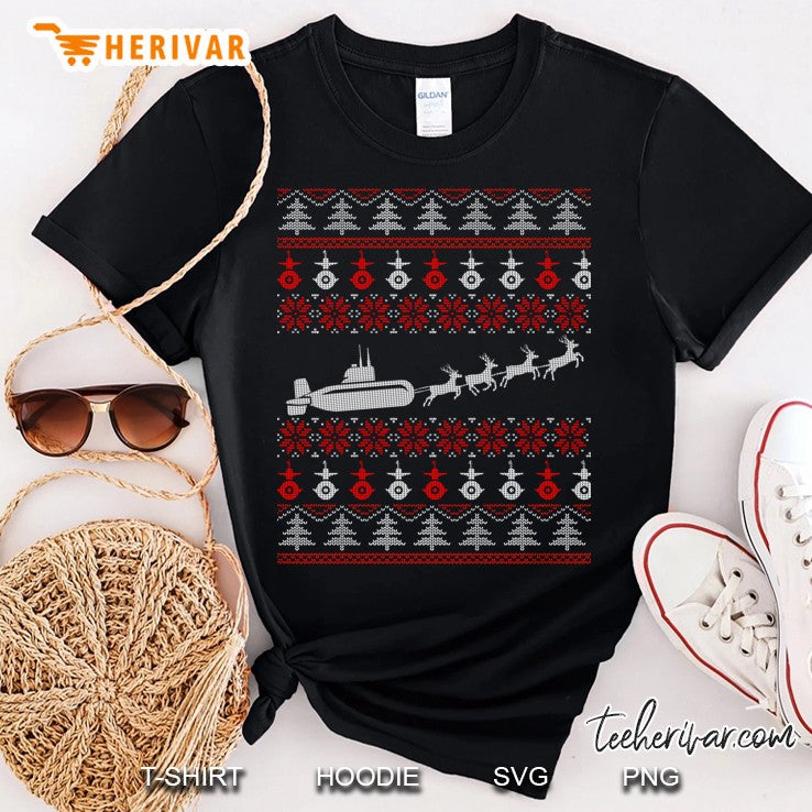 Submarine Service Submariner Christmas Ugly Sweater