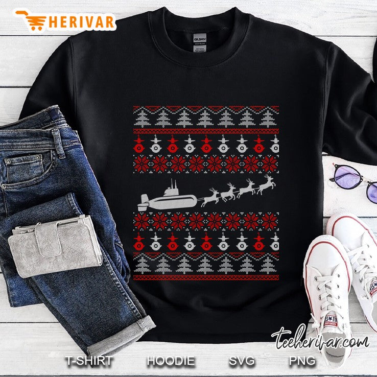 Submarine Service Submariner Christmas Ugly Sweater