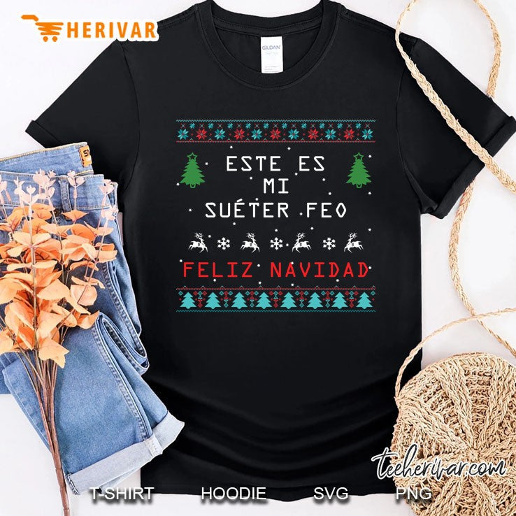 Camisa De Navidad Suéter Feo Ugly Sweater In Spanish