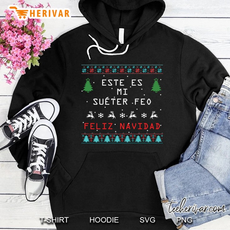 Camisa De Navidad Suéter Feo Ugly Sweater In Spanish