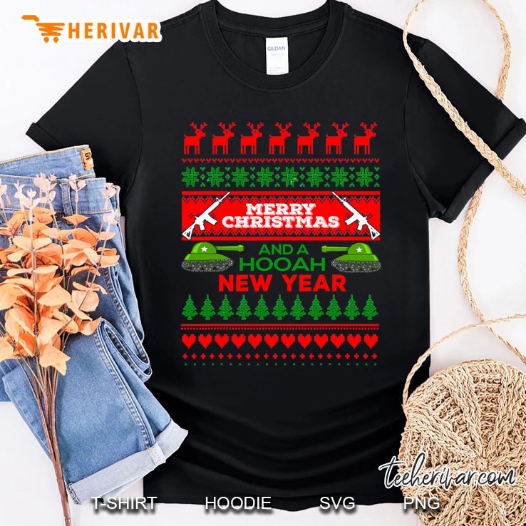 Military Ugly Christmas Sweater Army