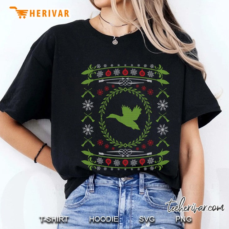 Ugly Christmas Sweater Duck Hunting For Men Women