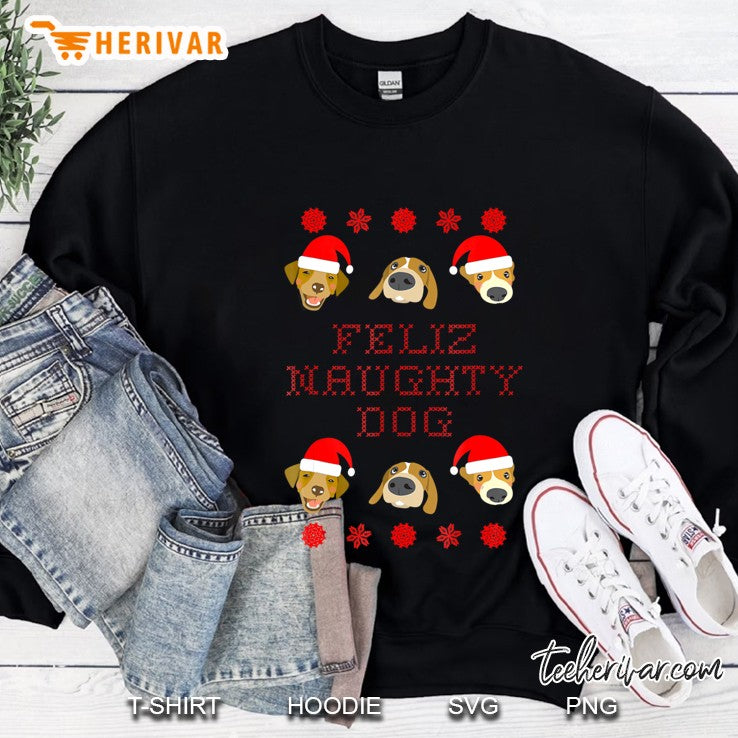 Feliz Naughty Dog Ugly Christmas Sweater-Style