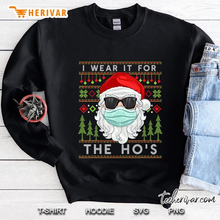 Santa Face Mask 2020 Ugly Christmas Sweater Family Pajamas