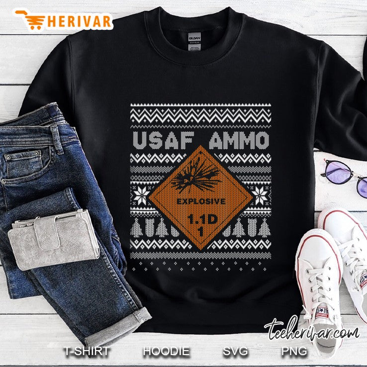 Air Force Ammo Ugly Christmas Sweater Style