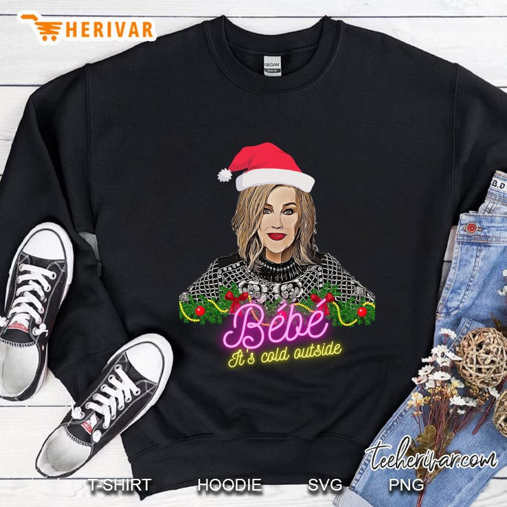 Bebe Its Cold Outside Meme Ugly Christmas Sweater Design